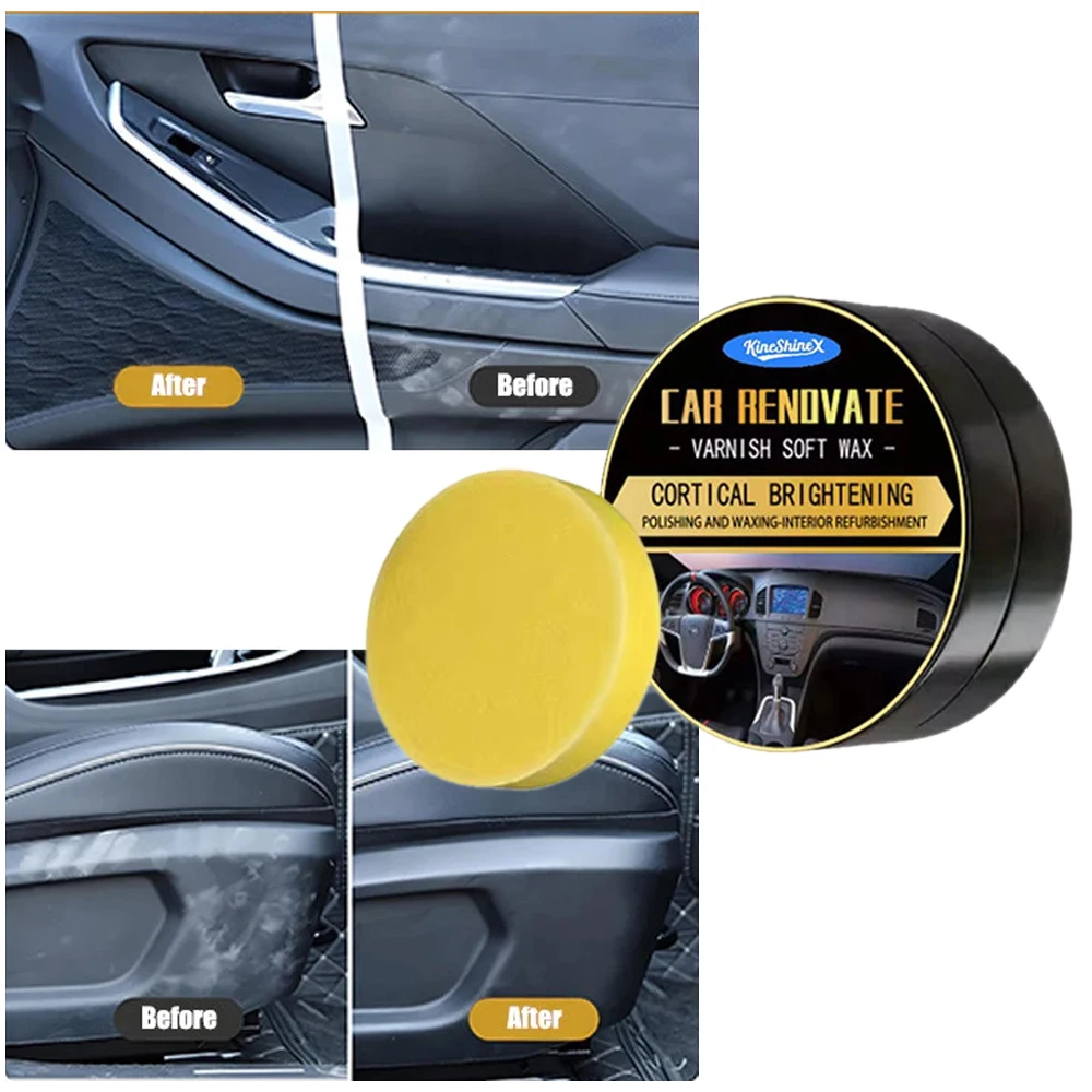 Car Interior Leather Plastic Repair Care Maintenance Oil Auto Leather Seat Sofa Bag Shoes Jacket Care Polishing Cleaning Cream