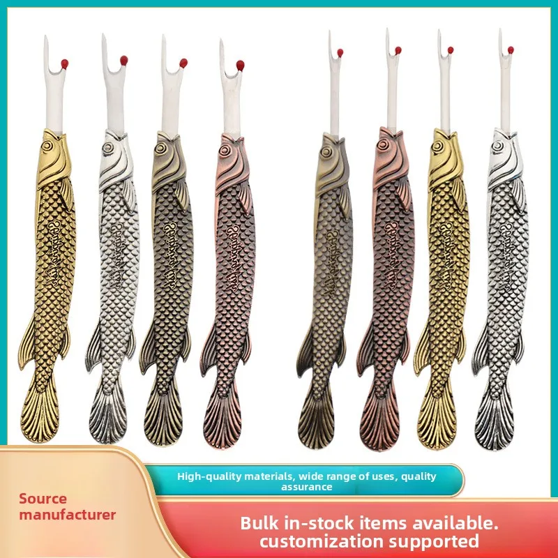 European Vintage Fish Seam Ripper Thread Pick Tool Cross Stitch Removal