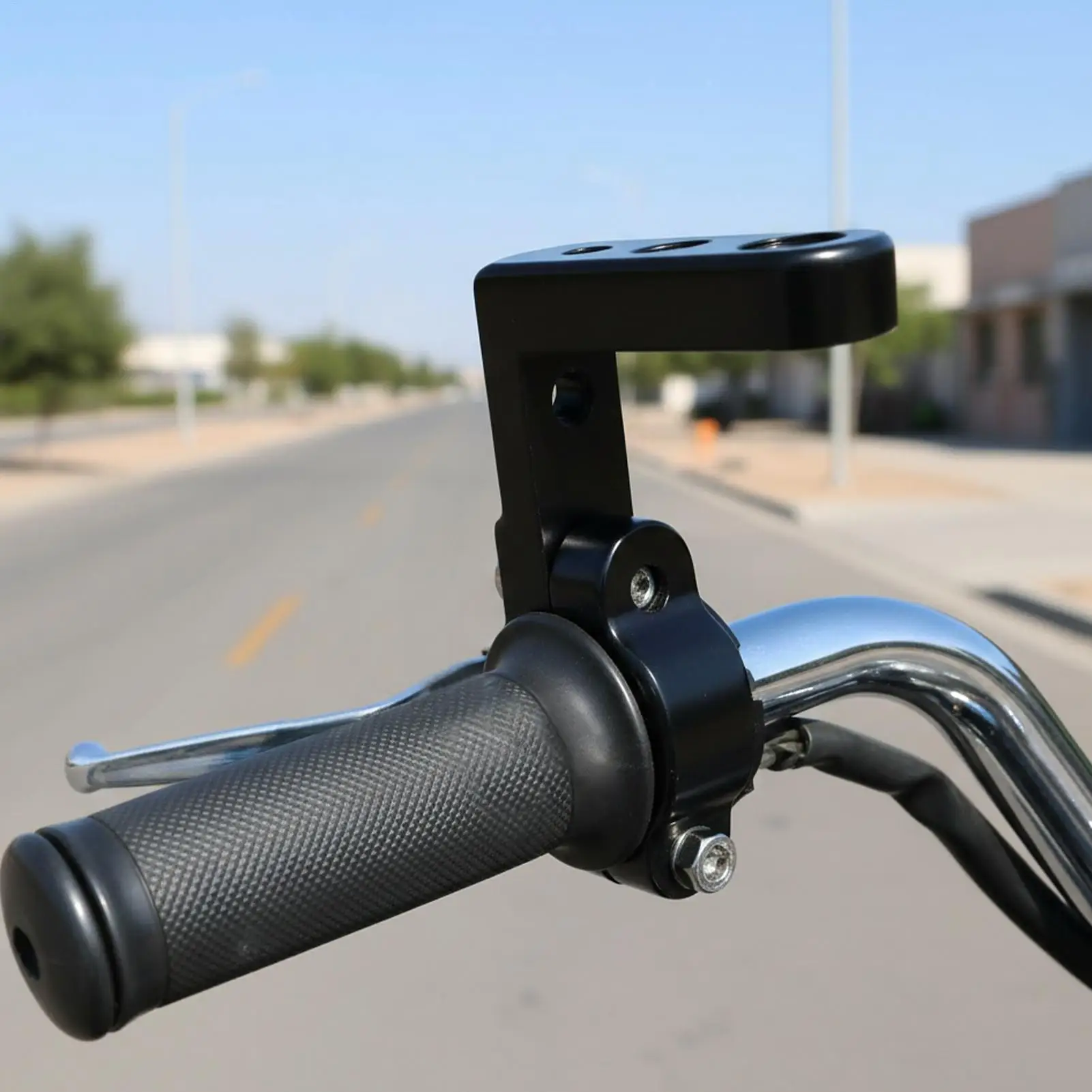 Motorcycle Light Mount Adjustable Tube Clamp Headlight Mounting Holder For Night Riding Outdoor Adventure Urban Commuting