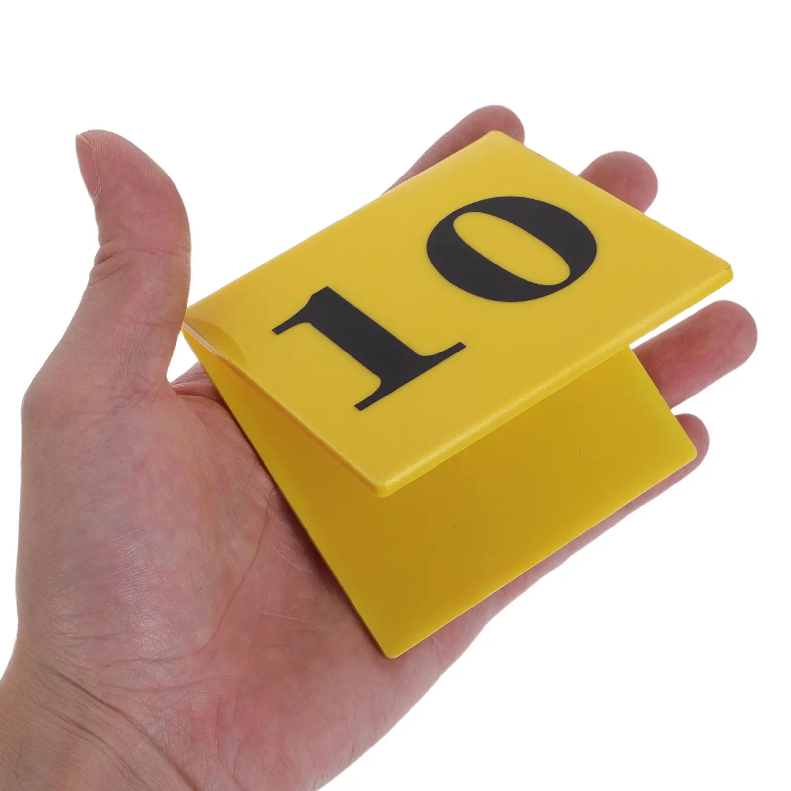 10Pcs Acrylic Evidence Number Marking Plates Crime Scene Decor Detective Birthday Party Favors Table Tents Clue Themed Supplies