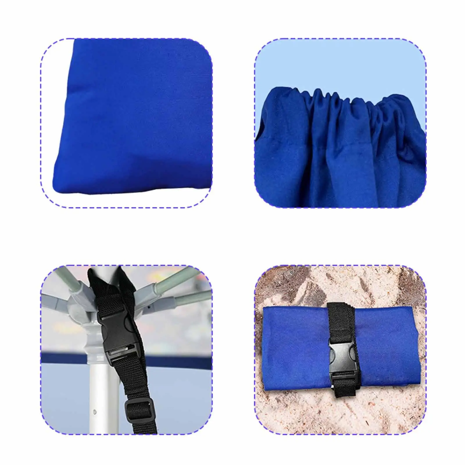 Empty Beach Umbrella Sandbag Sand Anchor Weight,Summer Universal Fillable Sand Bag for Patio Picnic Camping Canopy Legs Tent