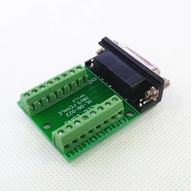 DB15 Female Breakout Board, D'SUB Header Breakout Board, Terminal Block DSUB Module.