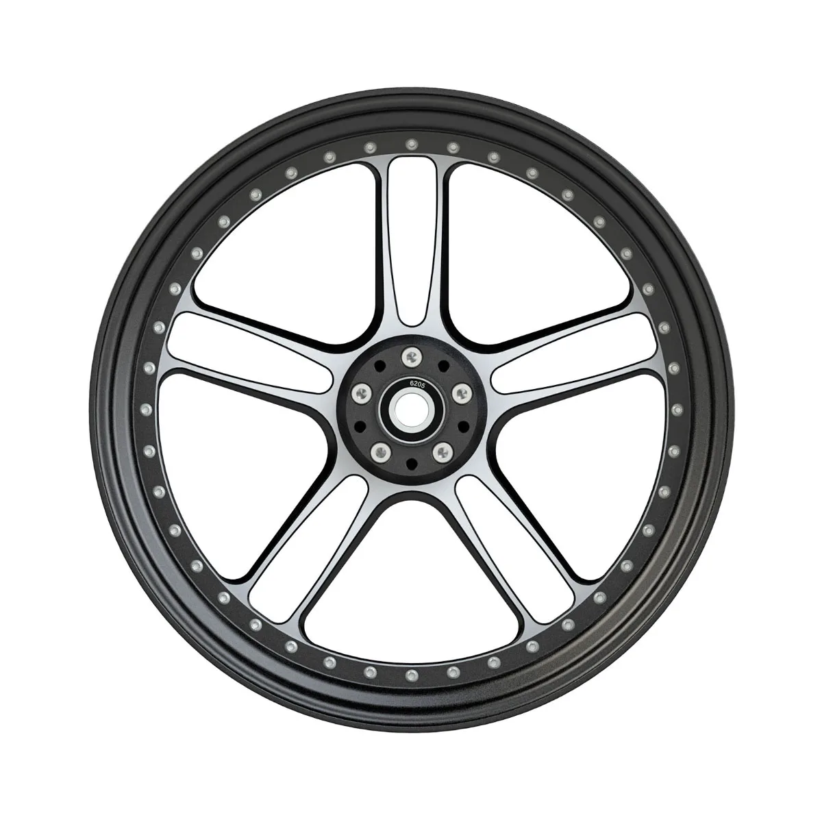 Black Color Aluminum Alloy Wheel Accessories Front & Rear Compatible For Harley 08-later FLSTF FLSTFB FLSTFBS New MotorcyclesZha