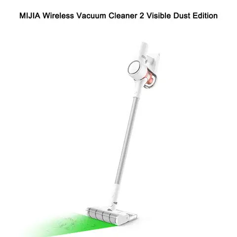 XIAOMI MIJIA 무선 진공 청소기 2 보이는 먼지 에디션 150AW 자동차 홈용 강력한 사이클론 흡입 다기능 브러시