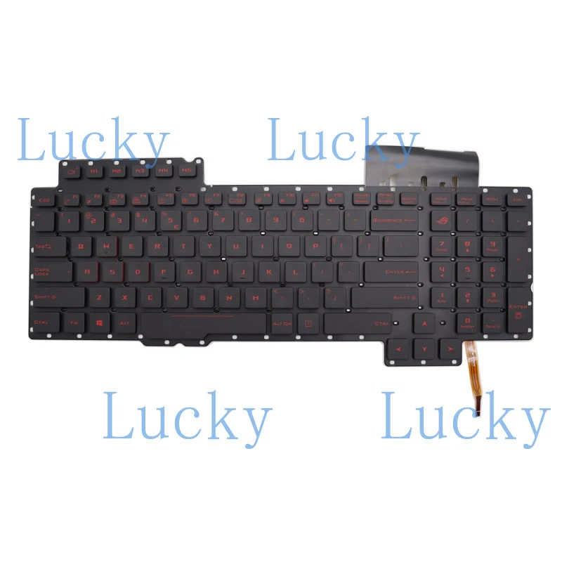 f   New for Asus Rog G752 G752VM G752VM-RB71 G752VY G752VY-RH71 Keyboard US Backlit