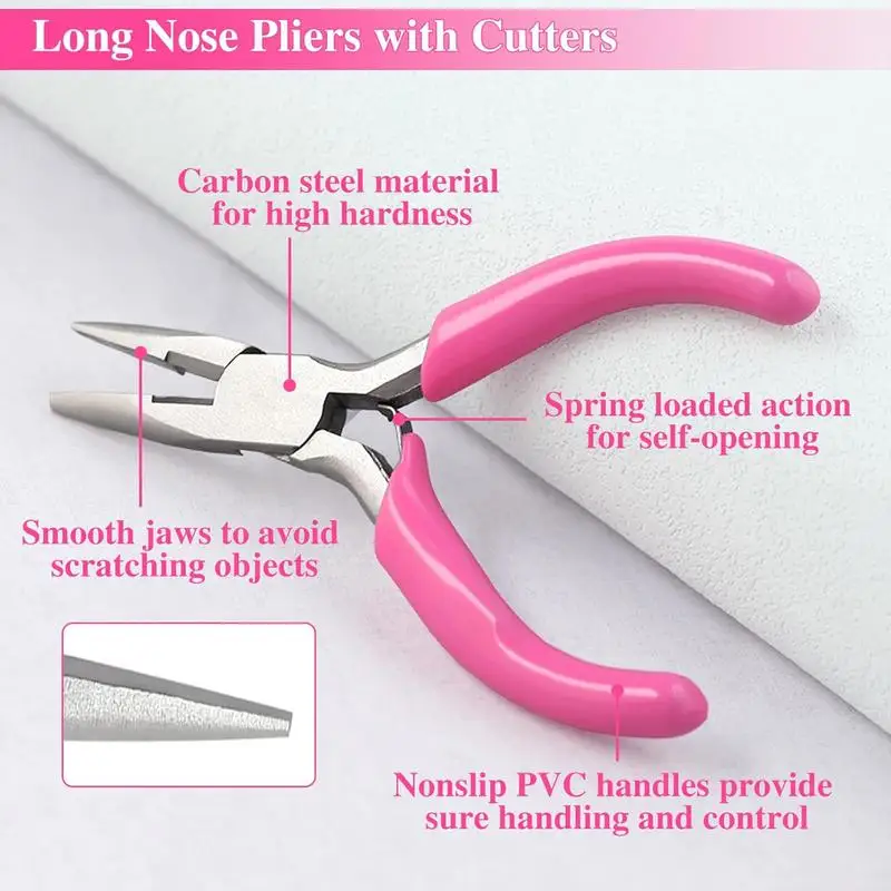 Stainless Steel Jewelry Pliers Tool Portable DIY Round Nose Making Jewelry Pliers Handmade Tools For Jewelry Repair Wire