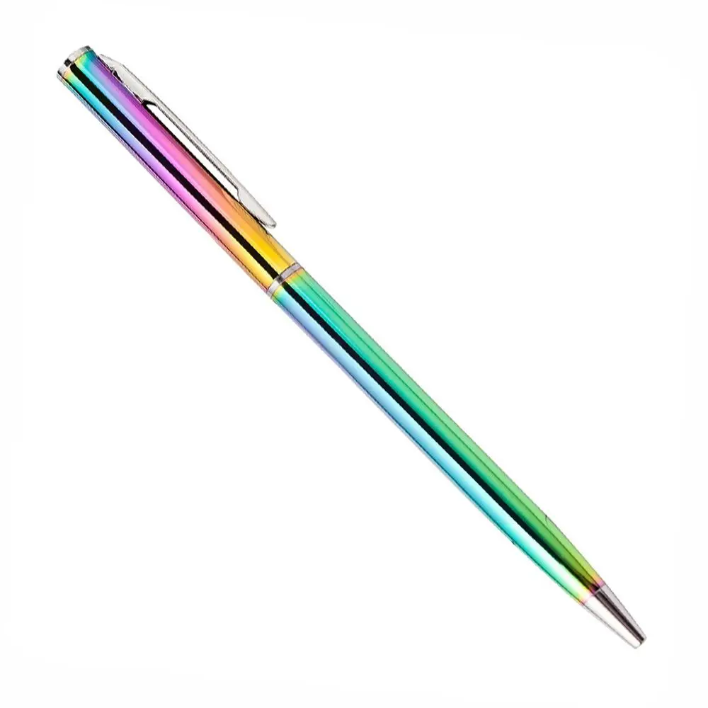 

Fluorescent Green Metal Stainless Steel Office Supplies Ballpoint Pen Ballpen Student Stationery Advertising Pens