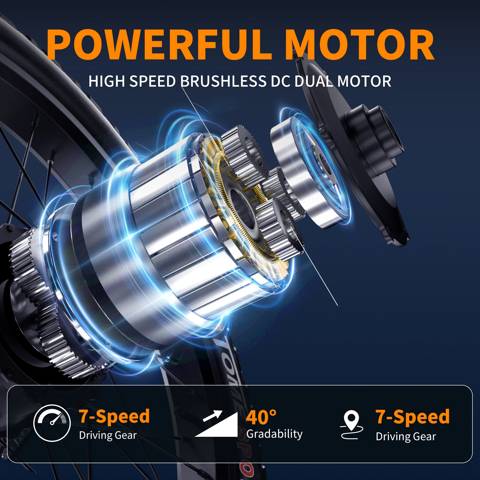 تعليق 48v2000W 17.5AH 26 بوصة دراجة جبلية للكبار بطارية ليثيوم 7 سرعات دراجة كهربائية SHENGMILO