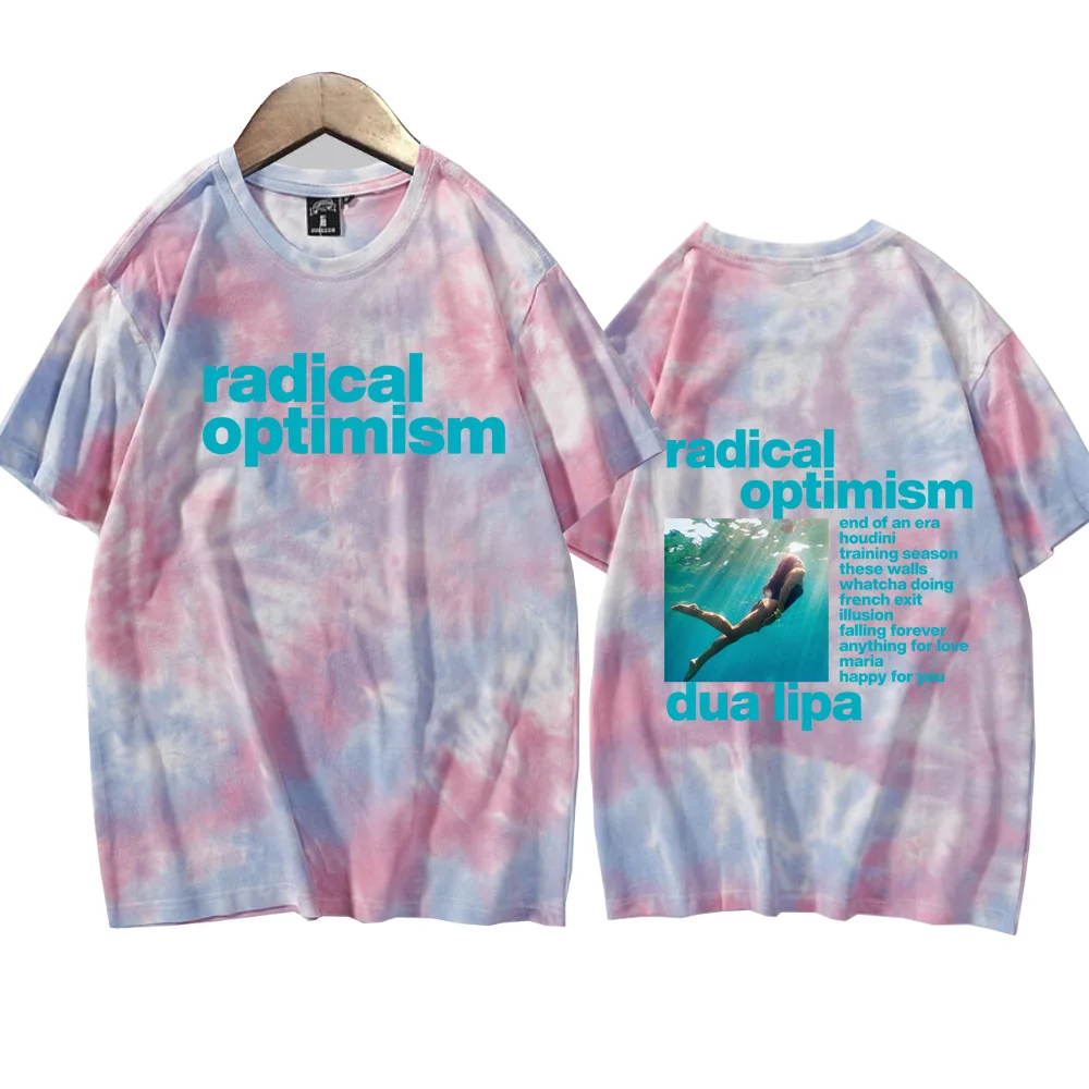 Dua-Lipa Radical Optimism Tie Dye Shirts Round Neck Short Sleeve Man Woman T-shirt