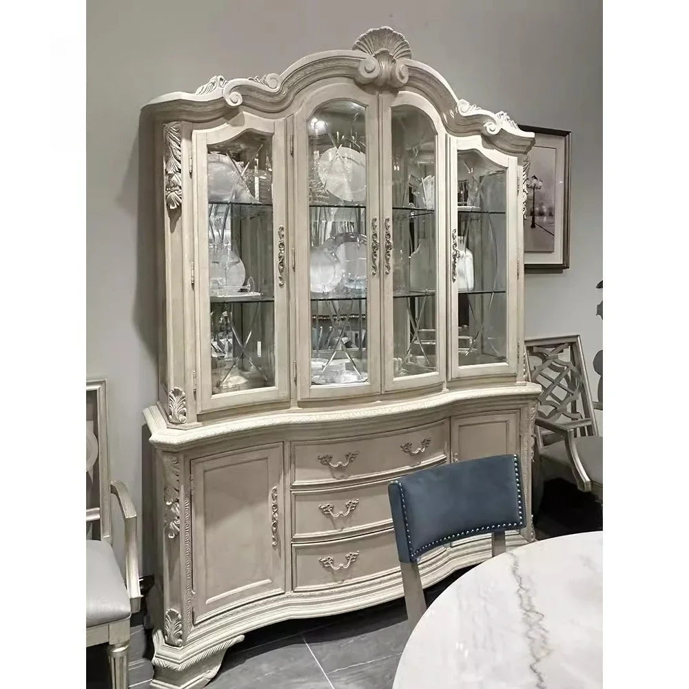 

Североамериканский винный шкаф из цельного дерева, антикварный фарфор архитектурного восприятия