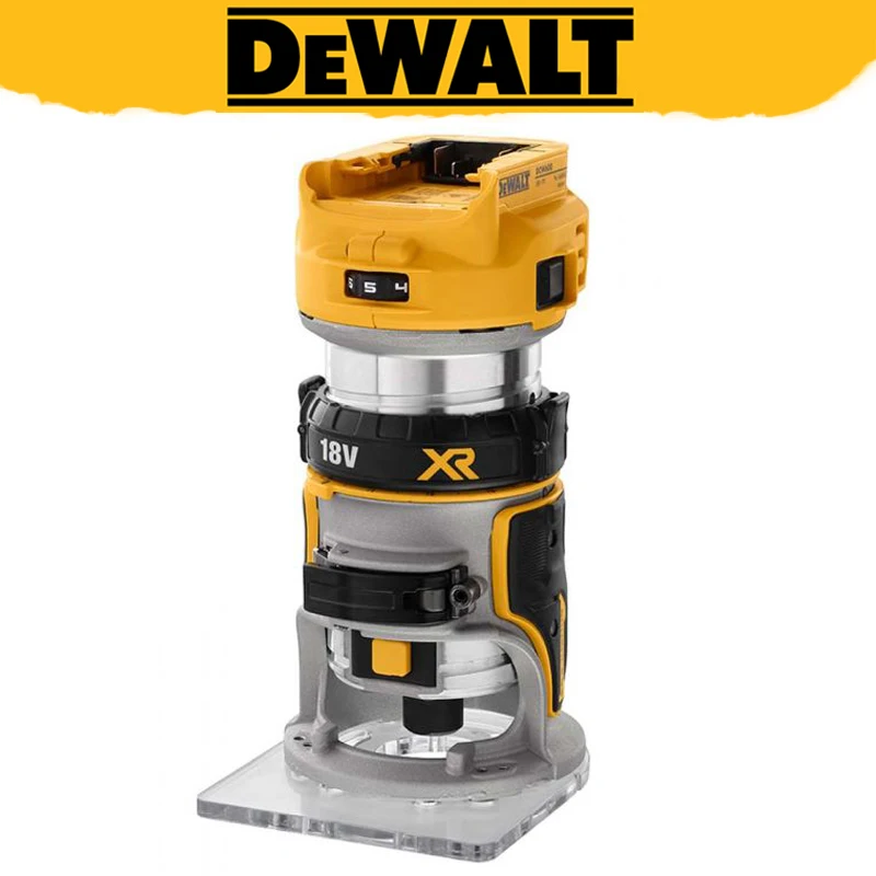 DEWALT DCW600 20V XR Brushless Cordless Router Engraving Machine Slotting Trimming Machine Woodworking Power Tool