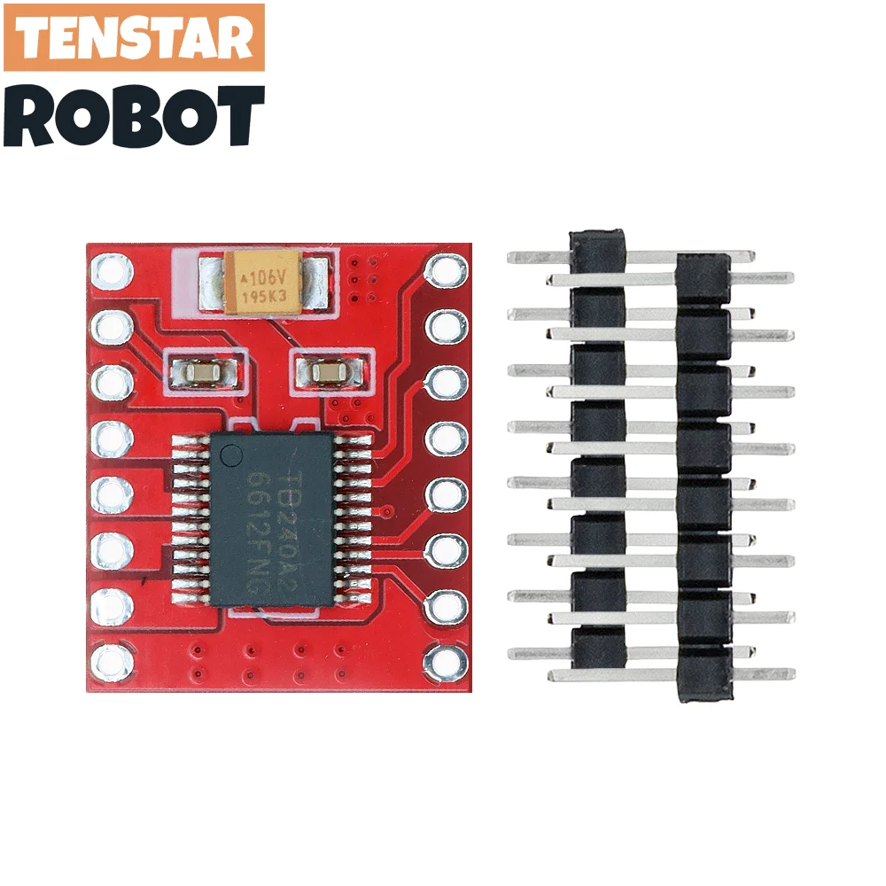 TENSTAR 2pcs TB6612 Dual Motor Driver Board 1A TB6612FNG Microcontroller