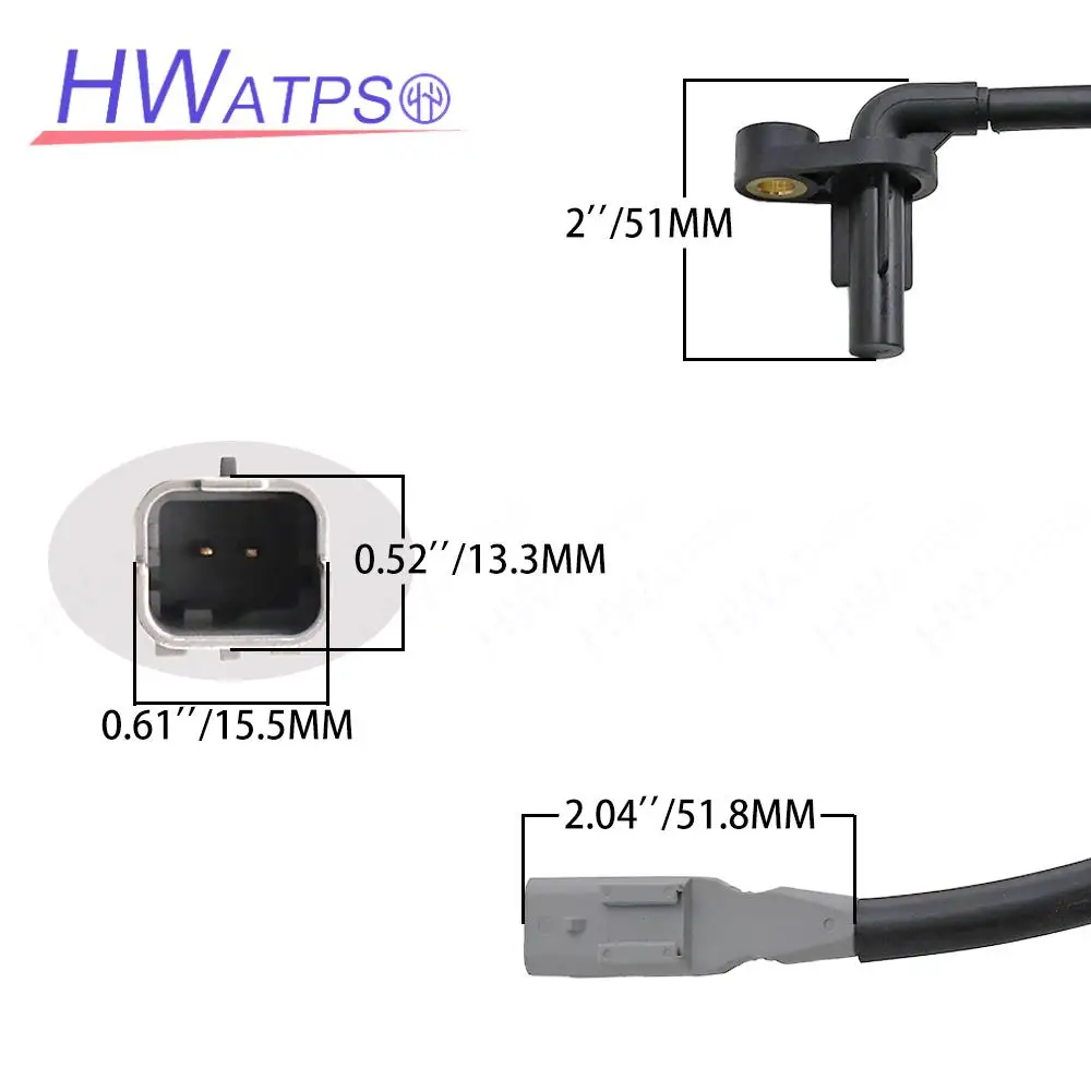 1/2PCS Front LH RH ABS Wheel Speed Sensor For PEUGEOT PARTNER Box Body MPV CITROEN BERLINGO BERLINGO FIRST Box Body  9646972580