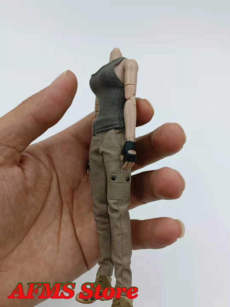 1/12 Kobieta-żołnierz Lara Croft Elastyczna kamizelka Spodnie Cargo Eksploracja grobowca Dziewczyna Akcesoria Pasują do 6-calowej figurki akcji Model lalki