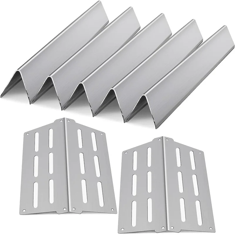 Stainless Steel Heat Plate Replacement for Weber Genesis 300 Series Gas Grill Flame Tamer Burner Cover Grill Accessory