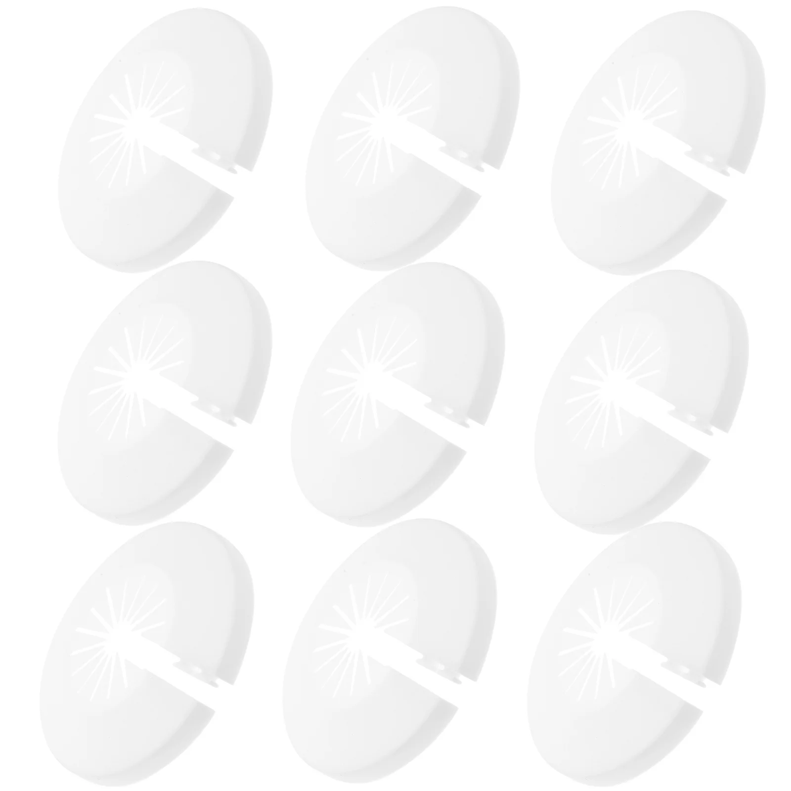 10 szt. Dekoracyjne osłony rur, łatwa instalacja, ocynkowane płytki maskujące do instalacji hydraulicznych, ozdobne nakładki na odpływ wodny