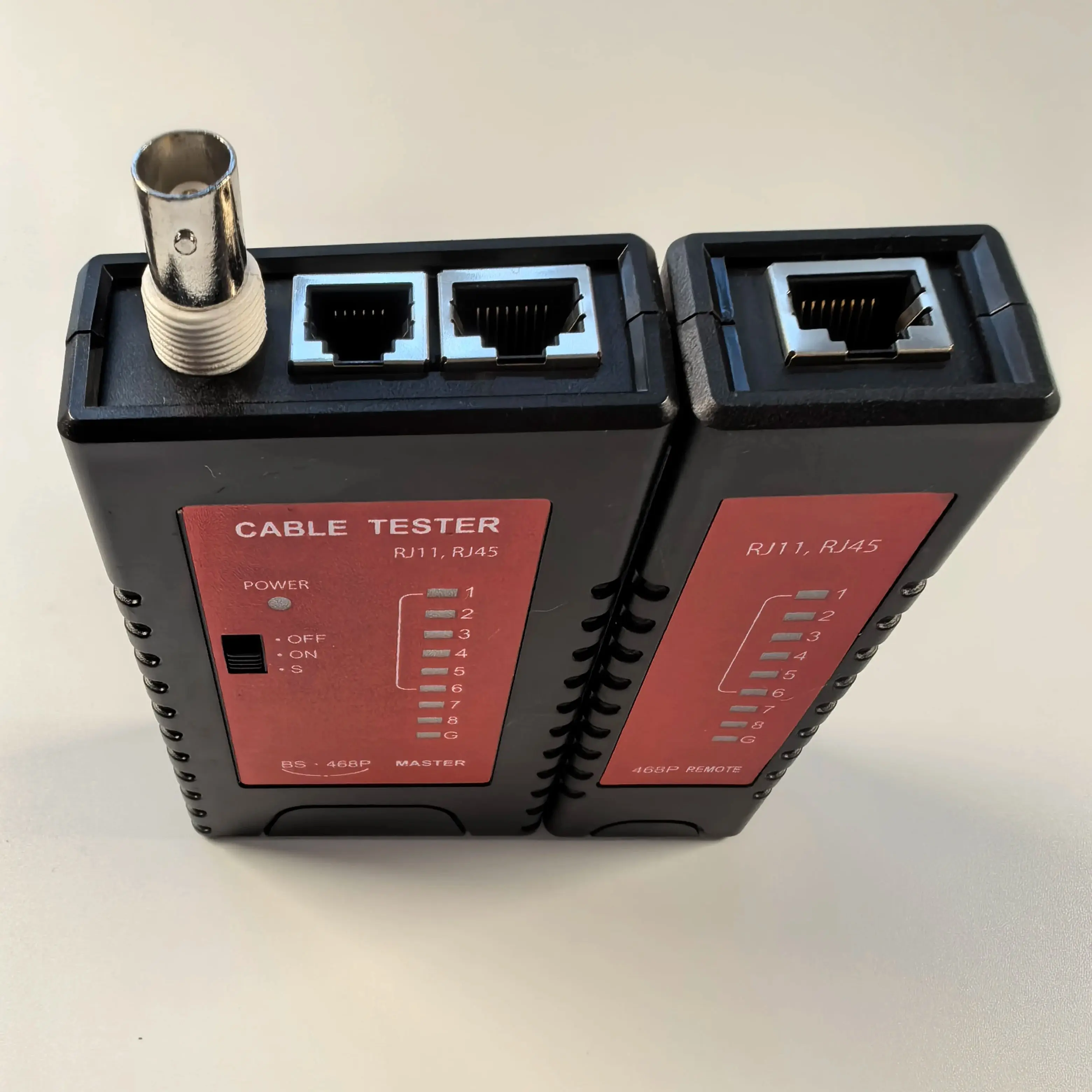 5Pcs High Performance RJ45/RJ11 Network Cable Tester for LAN Test and BNC Test