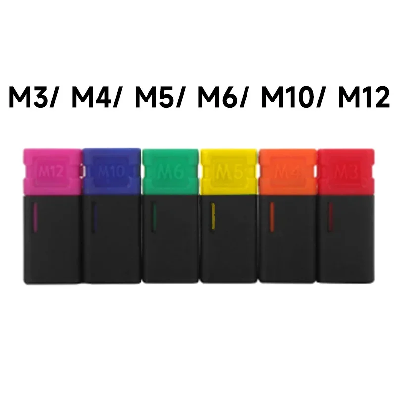 M3 M4 M6 M8 M10 M12 Mandrel Riveter Machine Threaded Mandrel Rivet Nut Adapter Pull Rod Riveter Riveting Heads Rivnut Tool