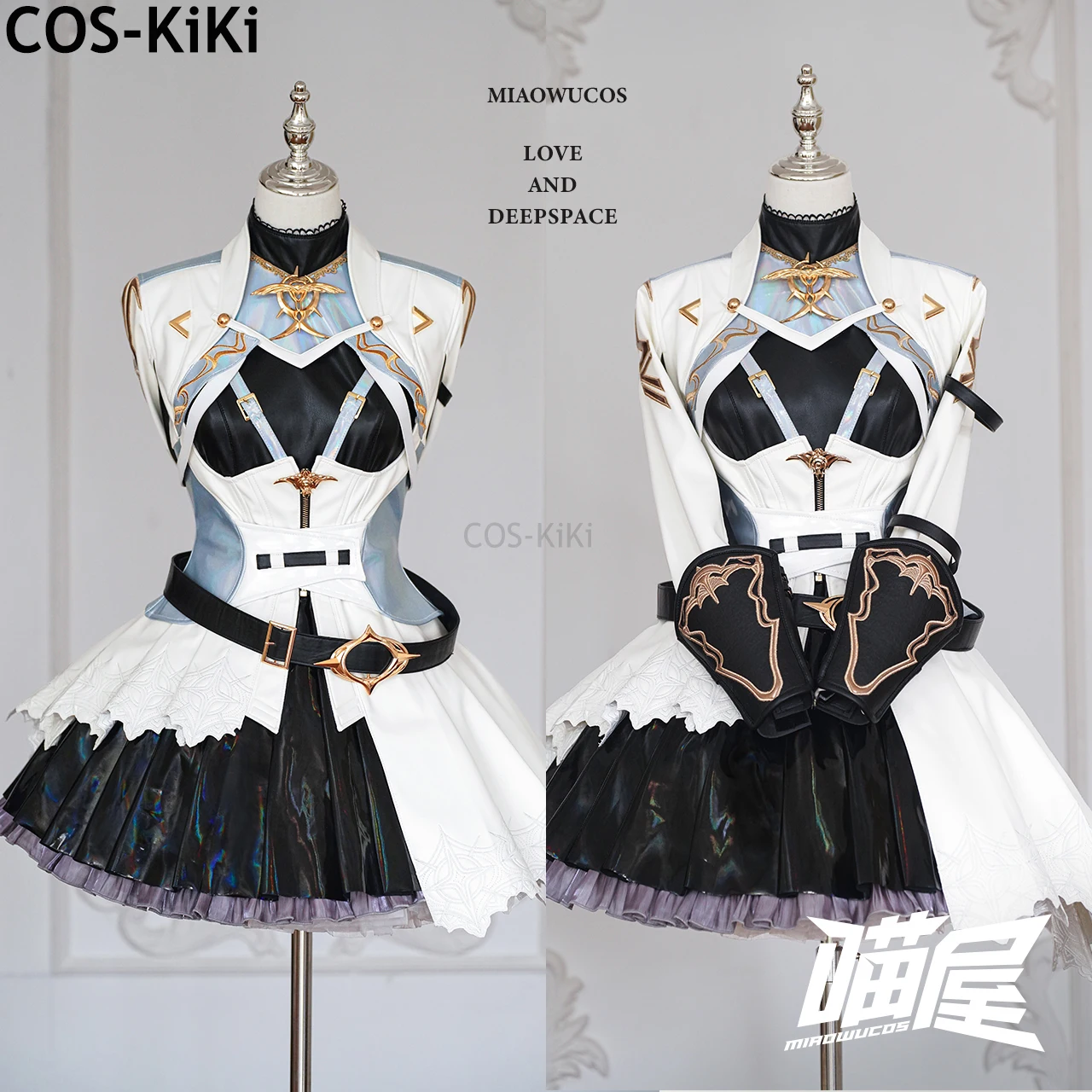 COS-KiKi Love And Deepspace Heroine Glow Travel Battle Suit Gorgeous Cosplay Costume Halloween Party Role Play Outfit Women