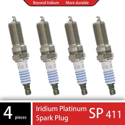 4/8pcs SP-411 AYFS22FM Platinum Spark Plug Candle for Ford F-150 EDGE EXPLORER MUSTANG 3.5L 3.7L 5.0L Mazda 6 CX-9 3.7L SP411