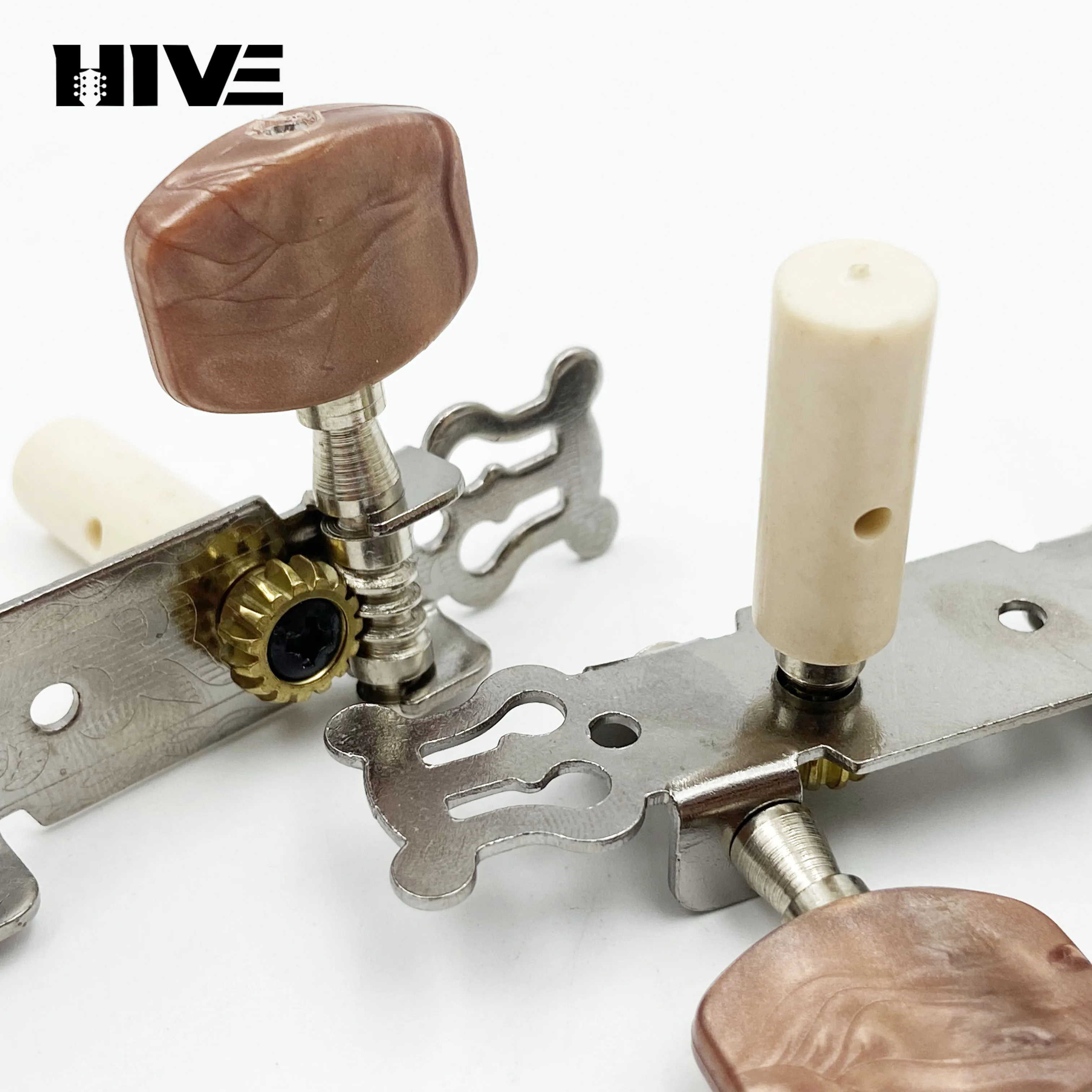 Classical Acoustic Guitar Tuning Pegs Three Linked Square Pieces Agate Feature Guitar Tuning Pegs Rolled String Accessories