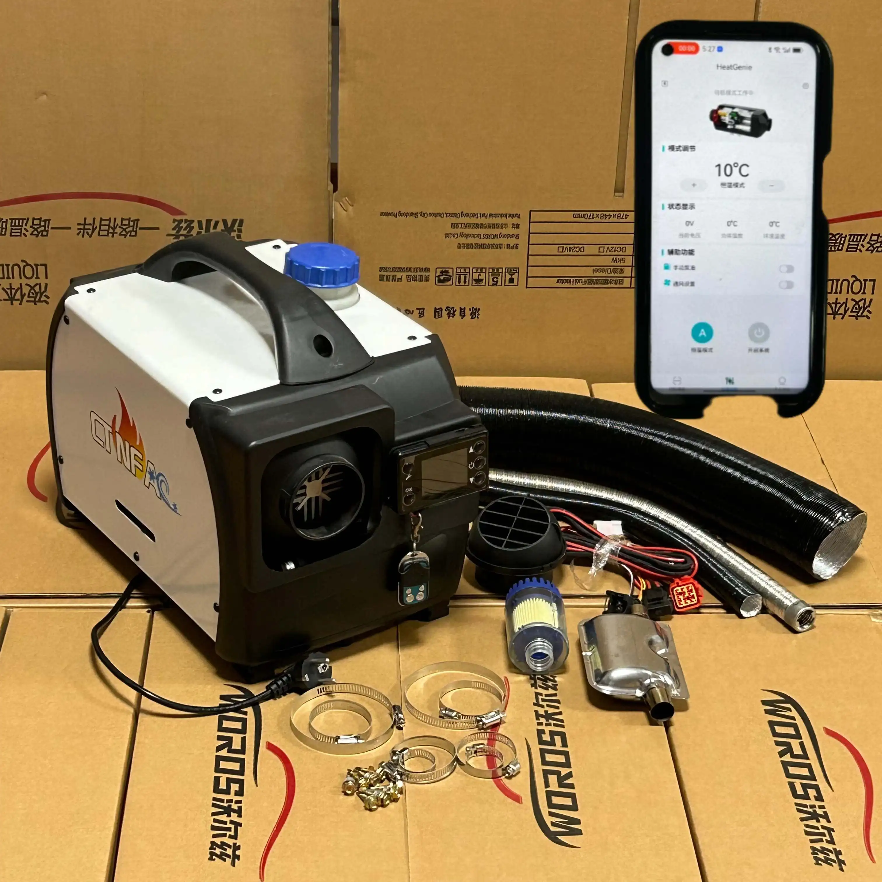 

New Style Support Customization High Durable 2KW 5KW Parking air Heater 12v 24v for Trucks Cars Home Car Heater