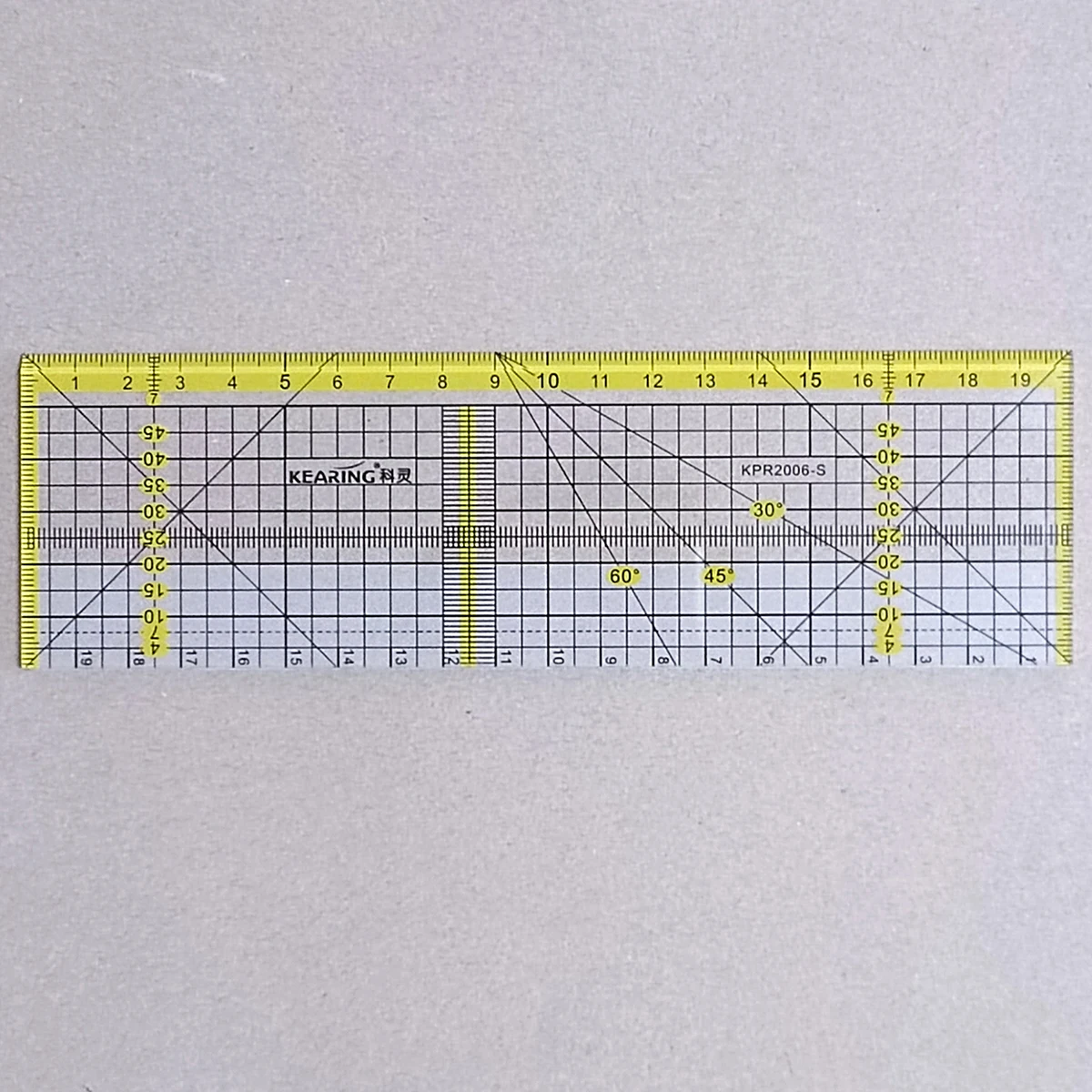 칼날 보호를 위한 강화 강철 가장자리 아크릴 재단사 눈금자, 30cm