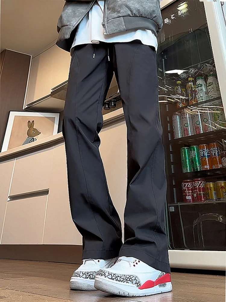 

Waterproof Outdoor Workwear Pants Men's Lightweight Summer Straight Leg Trousers Anti-Wrinkle Casual Pants Slim Fit Cargo