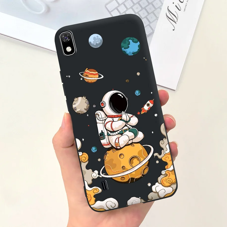 For Samsung Galaxy A10 Case SM-A105F Phone Cover Fashion Marble Astronaut Soft Silicone Funda For Samsung A10S A107F A 10 Bumper