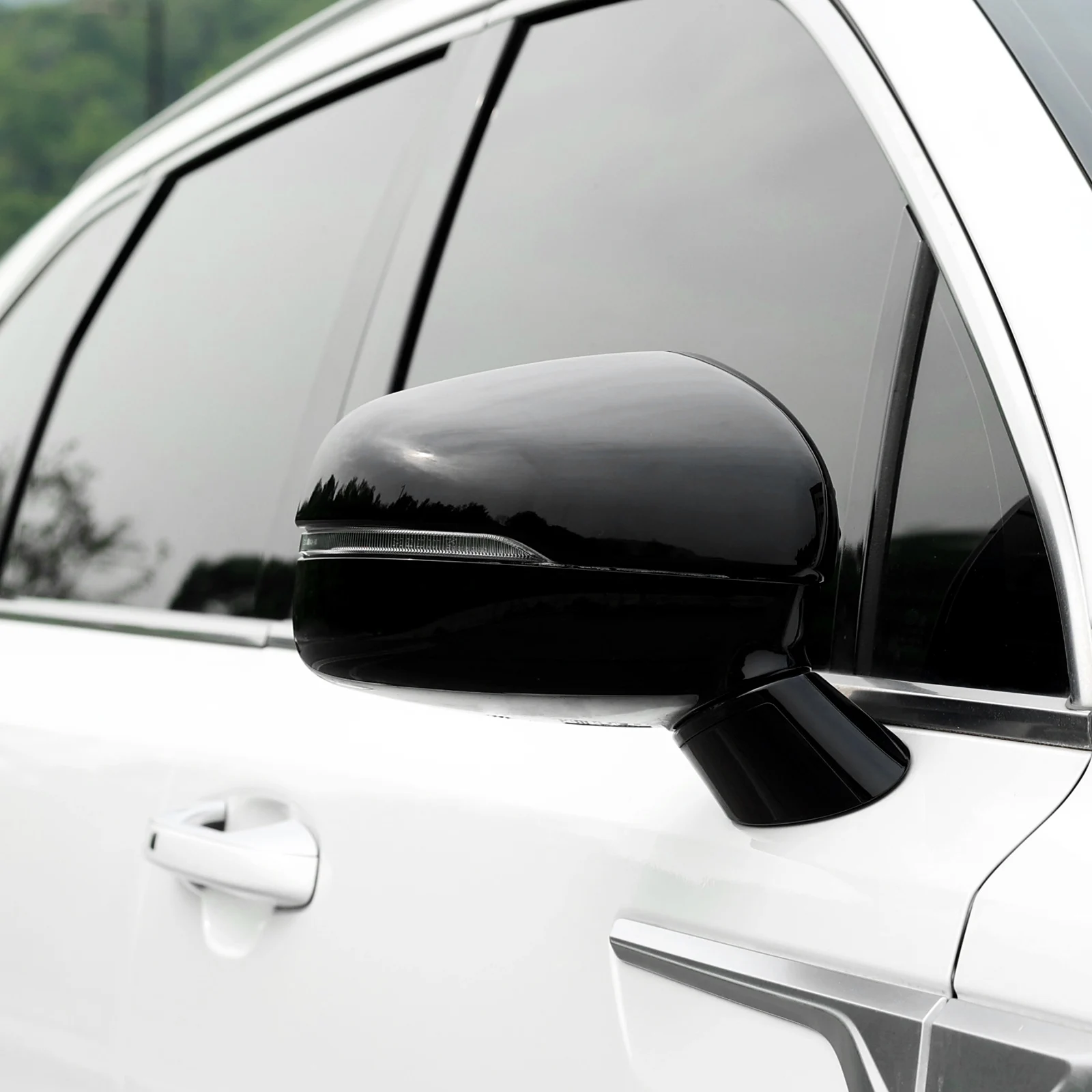 

Glossy Black Side Door Wing Mirror Cap Rearview Mirror Cover Shell Trim For Kia Sorento MQ4 2021-2025