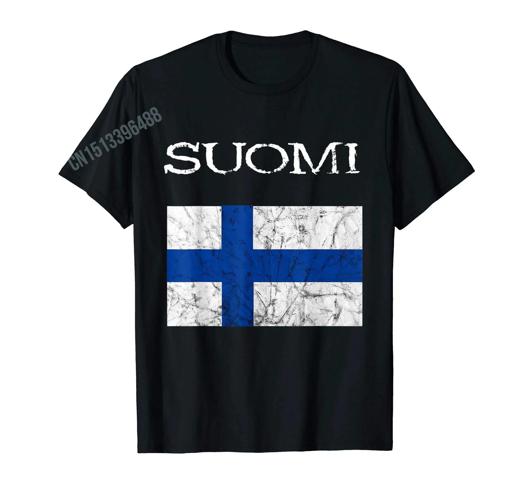 أكثر تصميم سيسو العلم الفنلندي سومي فنلندا حماية رمز رون تي شيرت للرجال النساء تي شيرت بلايز القطن تيز #6