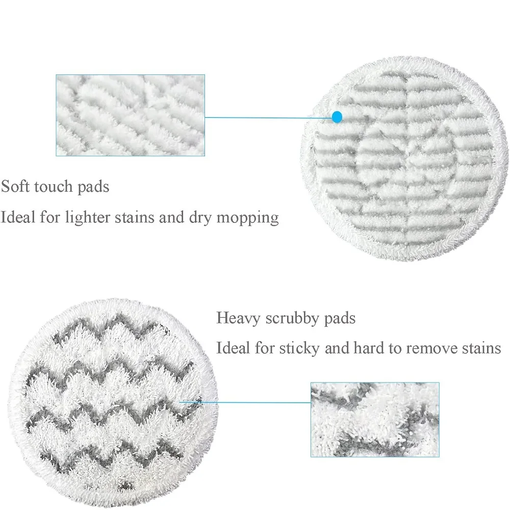 8PCS Replacement Steam Mop Pads for Shark S7000AMZ S7001 S7001TGT S7000 Series, Steam & Scrub All-in-One Hard Floor Steam Mop