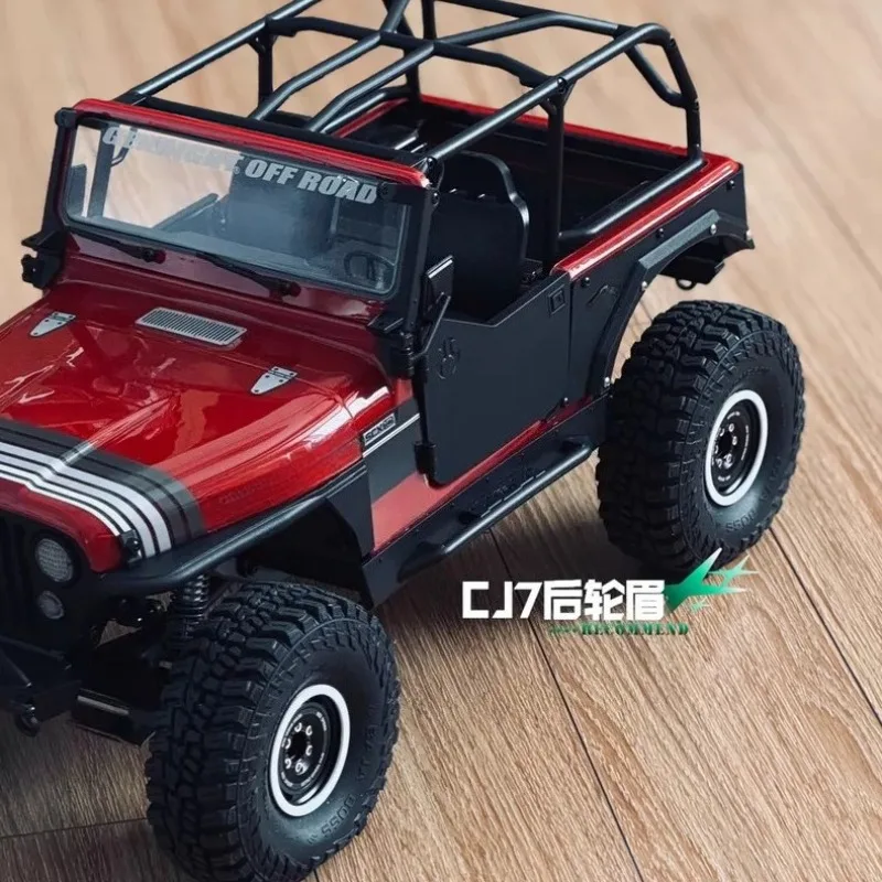 

3D Printed Rear Wheel Arch Flares 6mm for AXIAL SCX10 III Jeep CJ-7 1/10 RC Crawler – Carbon Fiber Blend Material