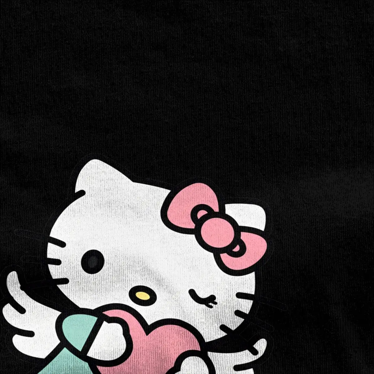 Man T Shirt Hello Kitty Cartoon (2)-bayingimg T Shirts Hip Hop Summer Tees Vintage Printed Cotton Clothing Plus Size 5XL