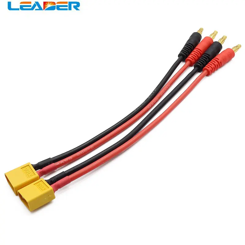 

LEADER SOLAR 100pair The High Quality 100 Sets/ Lot XT60 with 4.0mm Banana Connector Solar Mainland China