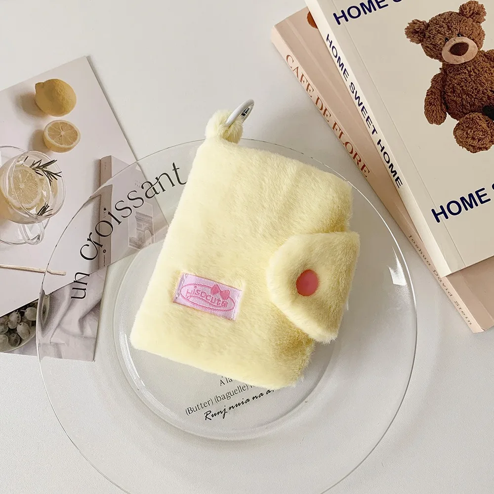 Cute Solid Color Coin Purse Multi-layer Wallet Portable Double Fold Card Holder Small Storage Bag Wallets & Holders