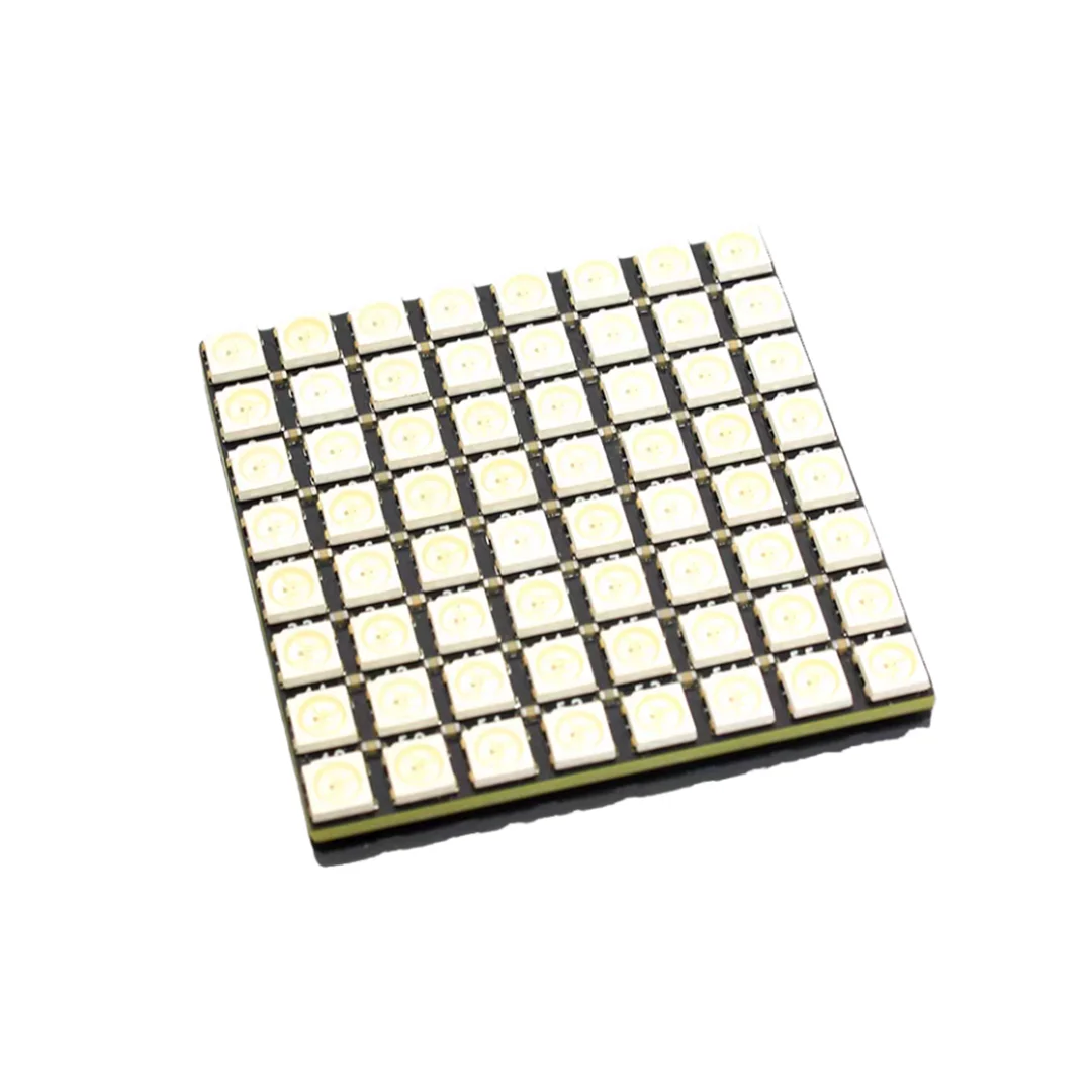 64 bit 5050 LED bead module RGB full-color light-emitting LED with built-in WS2812 driver and seven color development board