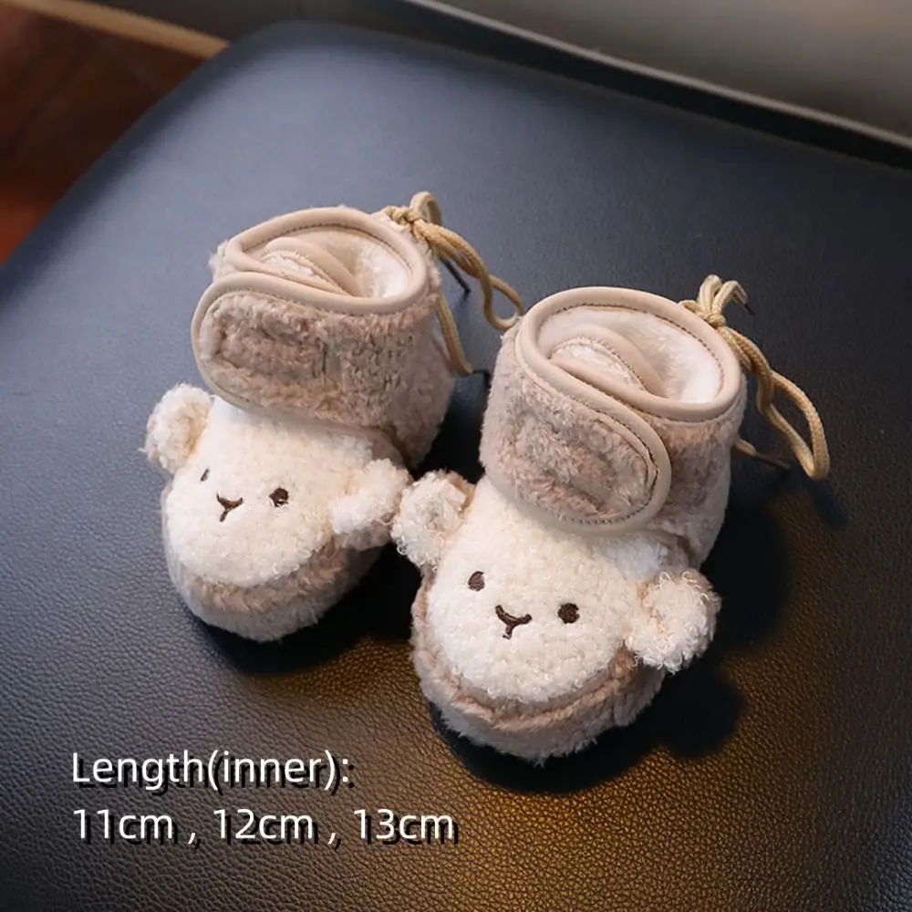 Warm Cute Monkey Newborn Shoes Slipper Soft Comfortable Anti-Slip Socks Toddler Crib Boots Infant Girls Boys Girls Boys view 5