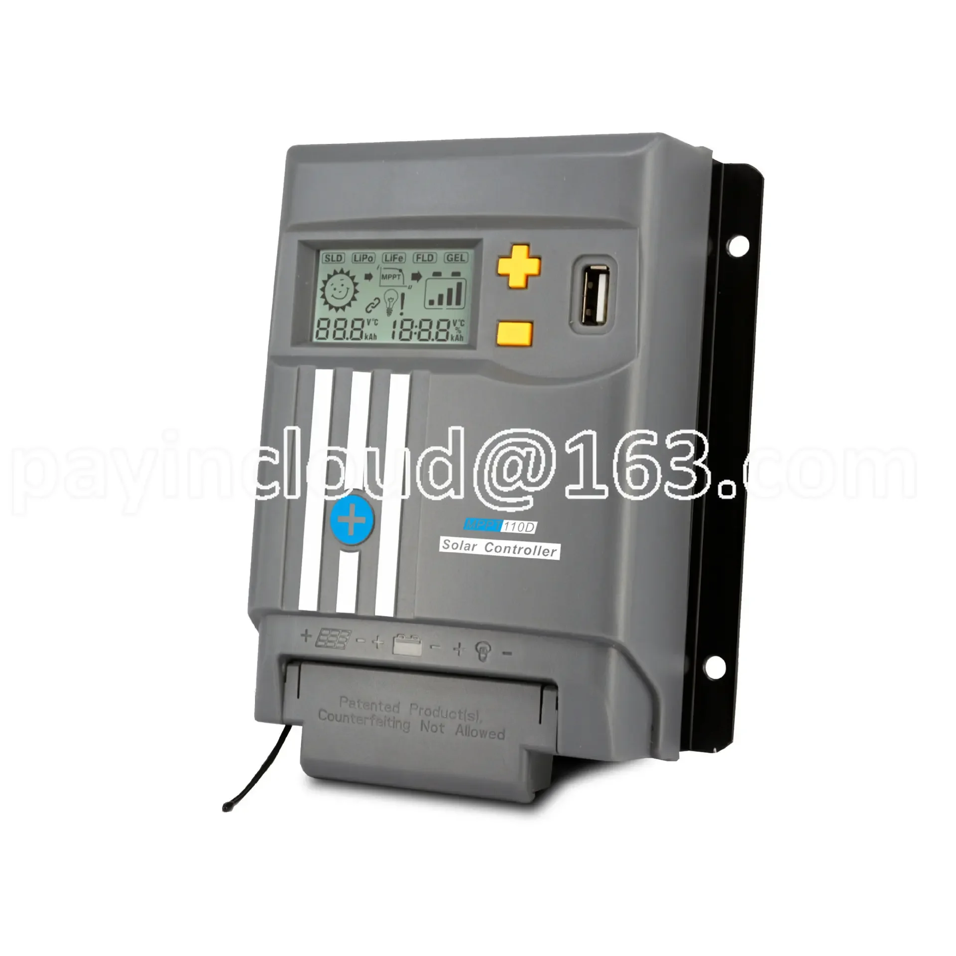 MPPT Solar Charge and Discharge Controller Função de comunicação Modbus Fibra de vidro, pode adicionar Modbus