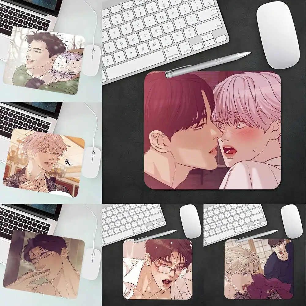 

1 шт. Корейский аниме-коврик для мыши и клавиатуры в стиле манхва BL с Душиком и Джухой, нескользящая подкладка для ноутбука и стола