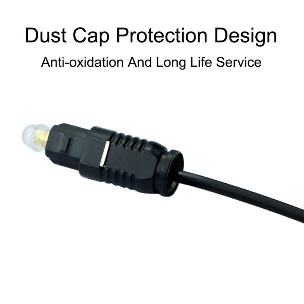 0.5m 1m 2m 3m 5m Optical Fiber Audio Cable Gold Plated Toslink Digital SPDIF Cable For Blu-ray CD DVD Player Xbox 360 PS3