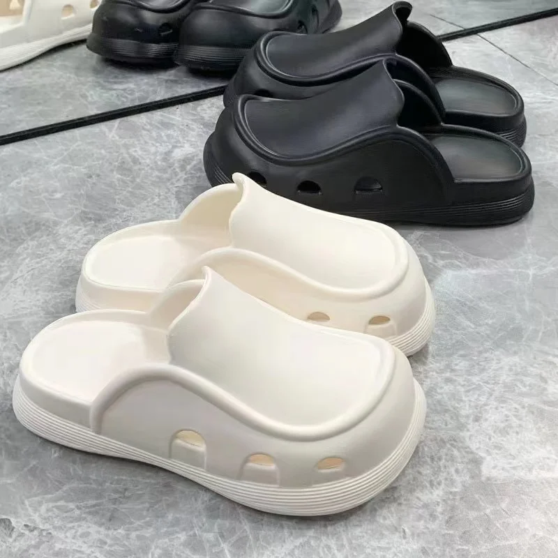 2024 New Women\'s slippers Soft and comfortable Non-slip Wear-resistant Indoor and outdoor Ventilate Thick bottom Shoes for men