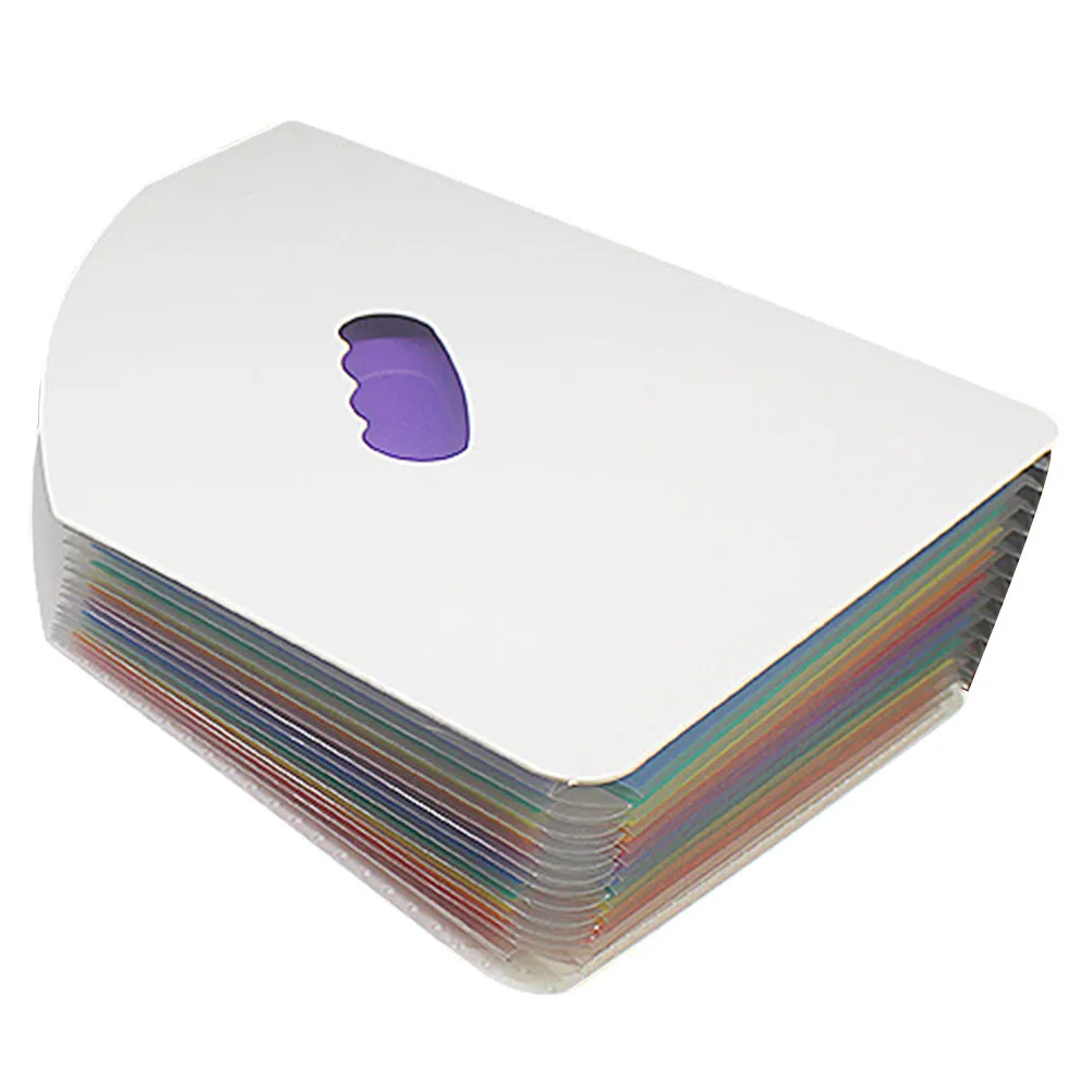 

Plastic 13-Layer Rainbow Mini File Folder Multilayer Paper Storage Holder Document Organizer for Students Teachers Office Study