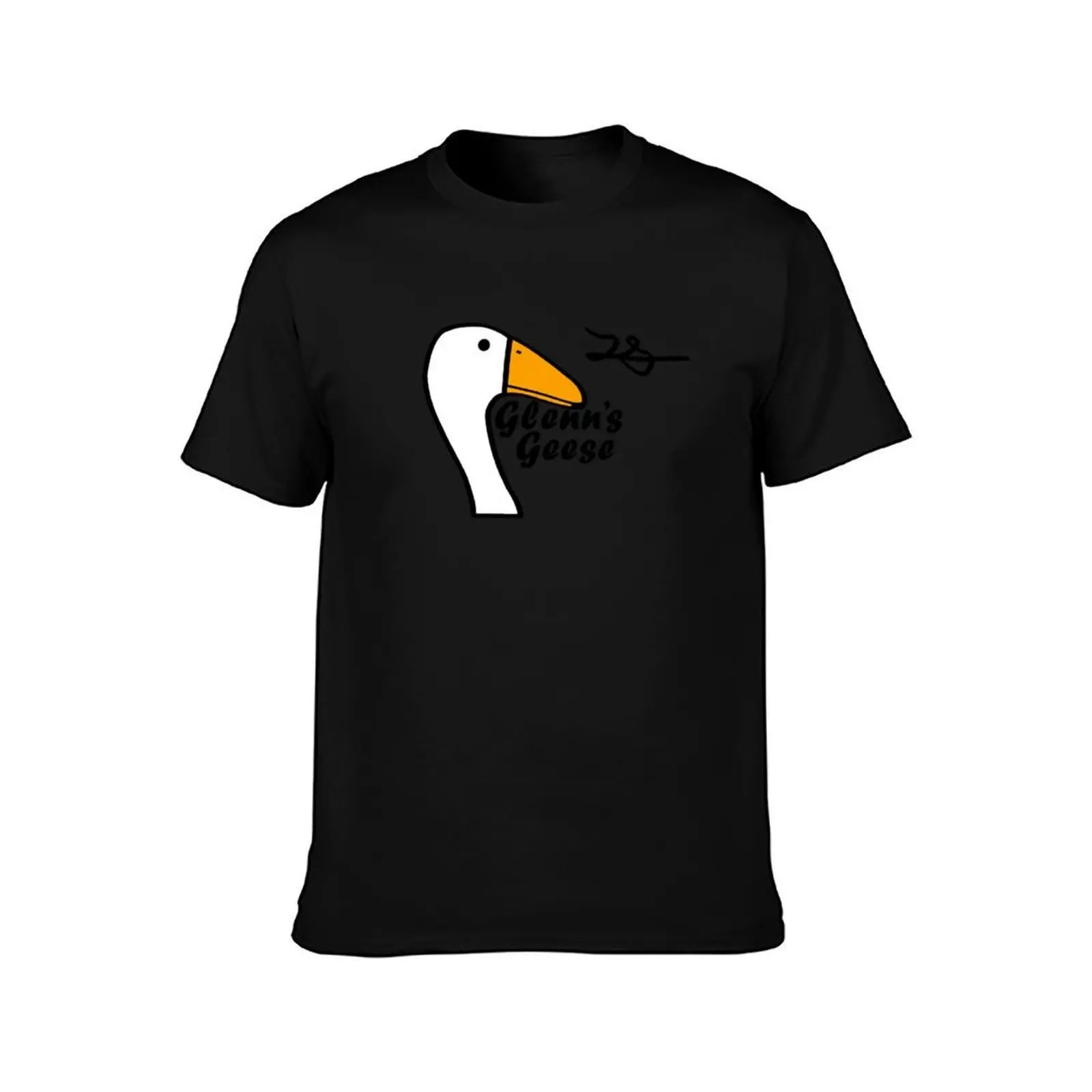 Glenn’s Geese Official logo T-Shirt, Summer Casual Cotton Tee, Oversized Streetwear Tops, Vintage Graphic Print, 100% Cotton