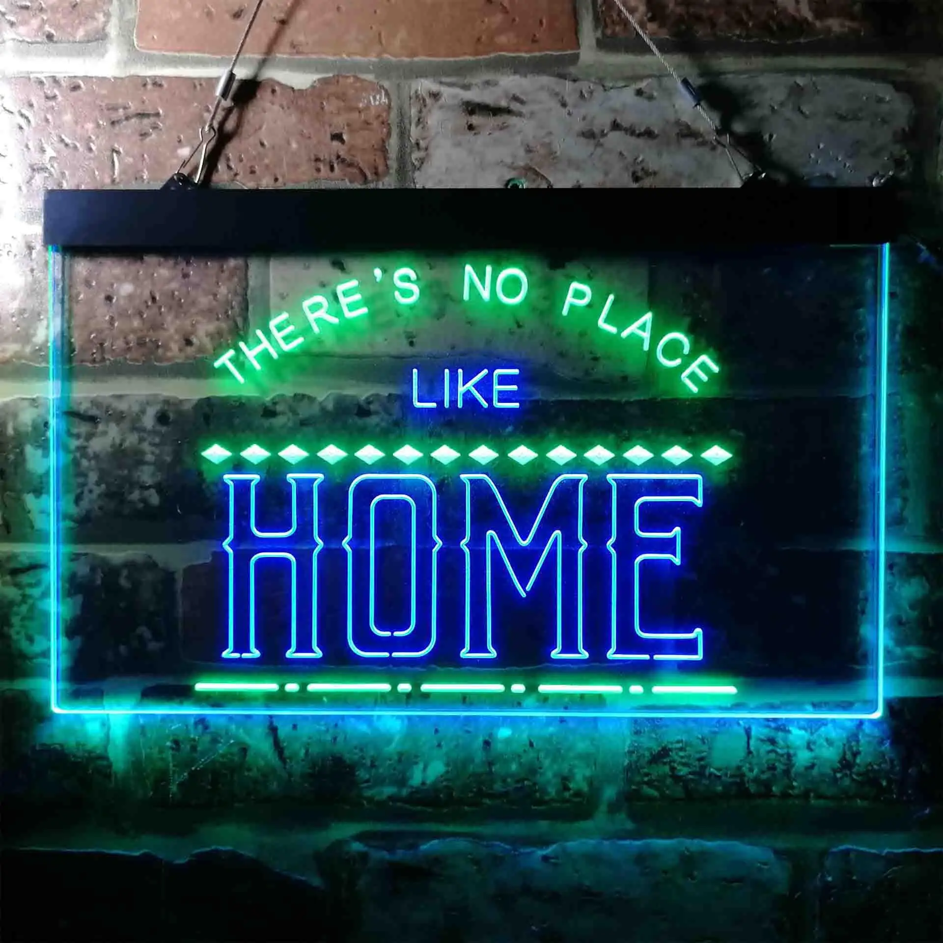 There is No Place Like Home Dual Color Led Neon Sign st6-i3689
