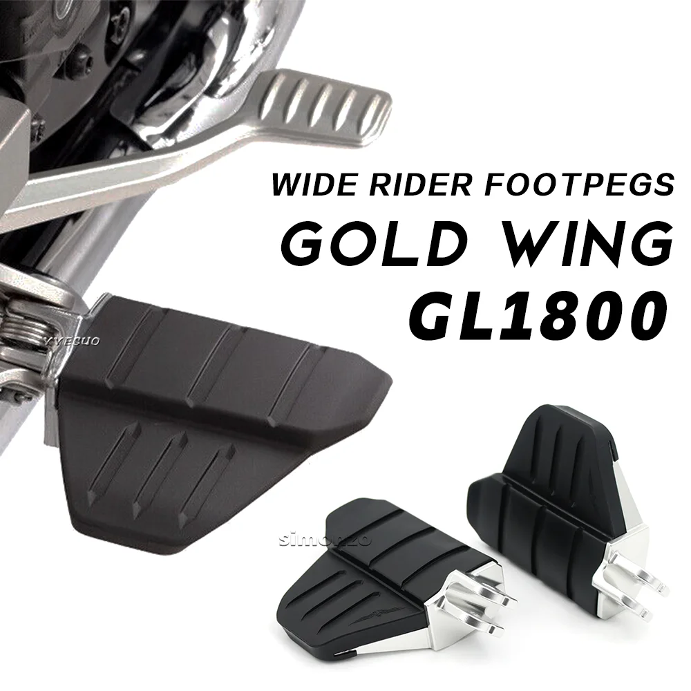 For Honda Gold Wing GL1800 Accessories Comfort Footrests Wide Rider Footpegs GL 1800 Gold Wing Tour DCT Parts 2018 - 2024