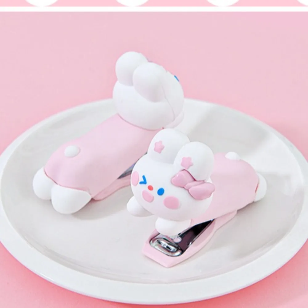 

Cute Cartoon Rabbit Stapler Rabbit Binding Machine Student Stapler Kawaii Anime Stapling Machine Children Teacher