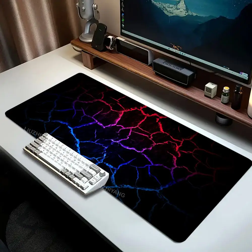 Colorful Art Mouse Pad Large Computer Office Game Table Mat XXL Rubber Anti-slip Stitched Edges Keyboard Mats Washable Desk Pads