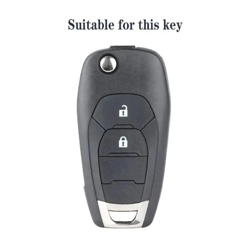 Fob for Chevrolet Cruze Trax LS Badge Spark Sonic Aveo Tracker Onix RS Trailblazer Silicone Car Remote Key Case Accessories