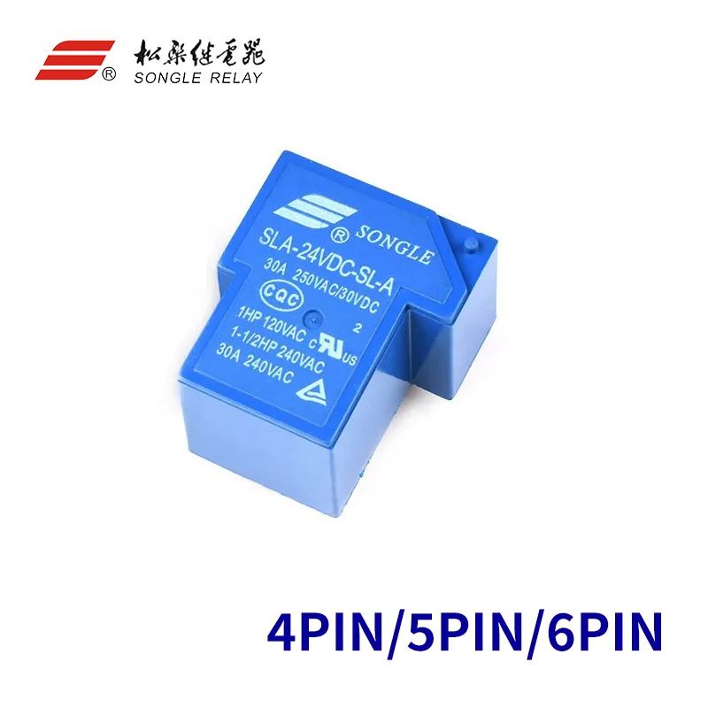 

1Pcs Power relay SLA-05VDC-SL-A SLA-12VDC-SL-A SLA-24VDC-SL-A -C T90 30A 4/5/6PIN 5V 12V 24V 48V Time Relay